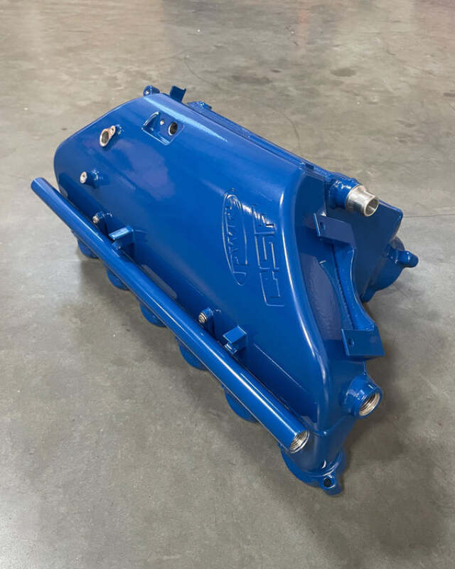 CSF BMW M2/M3/M4 S58 (G8X) Charge-Air Cooler Manifold - Santorini Royal Blue - 8233SRB