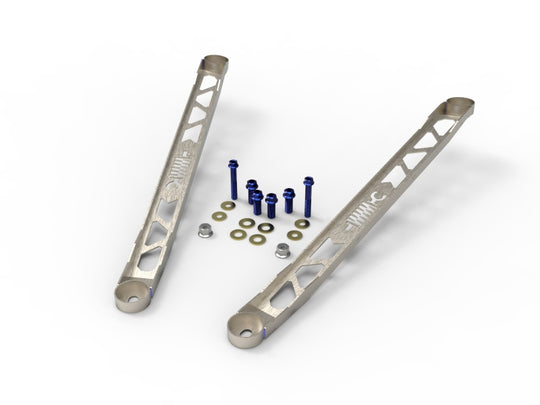 aFe CONTROL 304 Stainless Steel Front Suspension Strut Brace Raw - Toyota GR Supra (A90) 20-21 - 450-721003-A