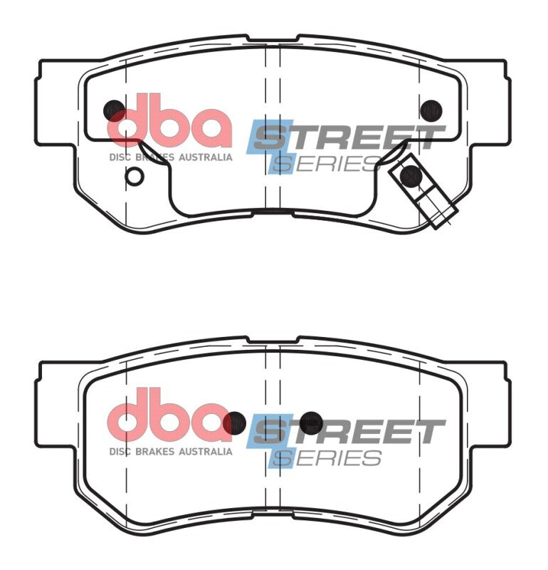 DBA 07-09 Hyundai Elantra (Rear Rotor) Street Series Rear Brake Pads - DB1451SS