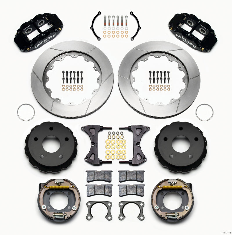 Wilwood Narrow Superlite 4R Rear P-Brk Kit 14.00in Small Ford 2.36in Off Bronco 5 x 5.50 - 140-13332