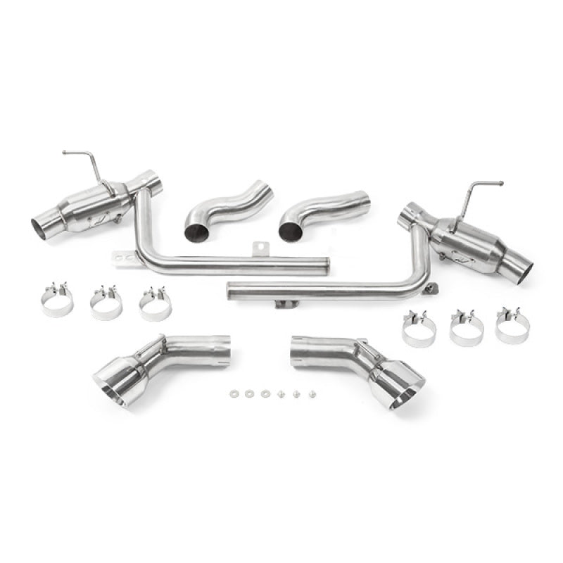 Mishimoto 2016+ Chevrolet Camaro SS Dual-Tip Pro Axle Back Exhaust w/ Polished Tips - MMEXH-CAM8-16ADTPP