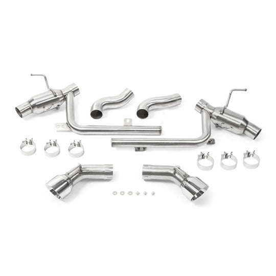 Mishimoto 2016+ Chevrolet Camaro SS Dual-Tip Pro Axle Back Exhaust w/ Polished Tips - MMEXH-CAM8-16ADTPP