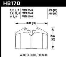 Load image into Gallery viewer, Hawk 89-94 Porsche 911 / 86-94 944 / 93 &amp; 95 968 Front &amp; Rear DTC-70 Race Brake Pads - HB170U.650