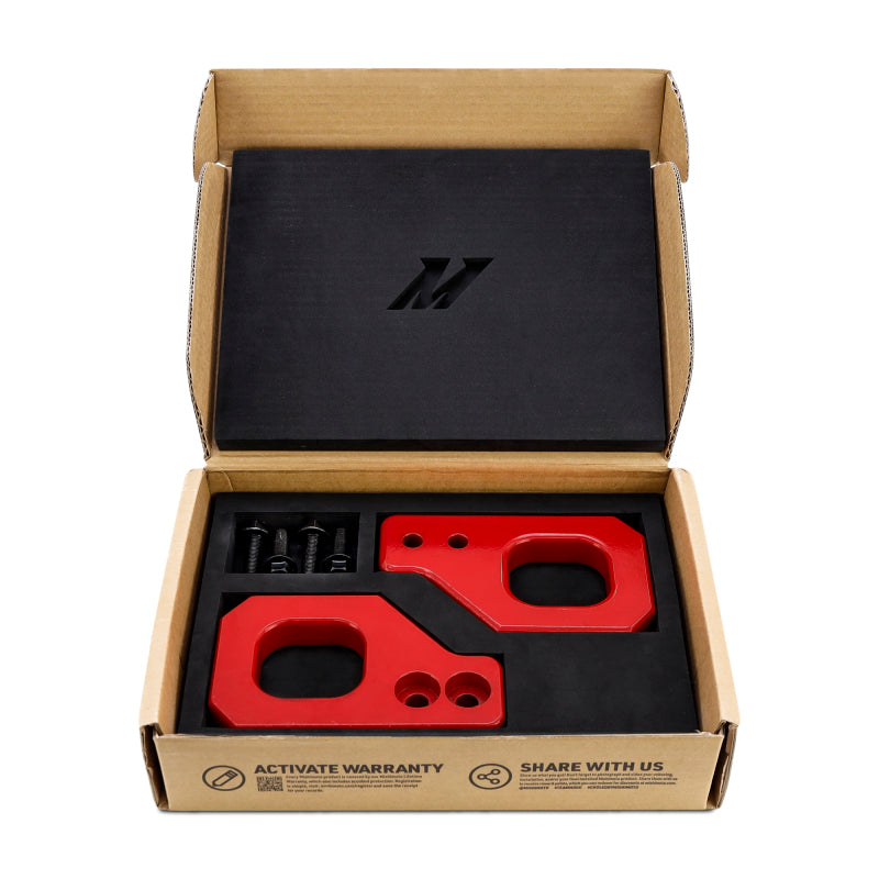 Mishimoto 2024+ Toyota Tacoma Recovery Points - Front - Red - MMTH-TAC-24-FRD