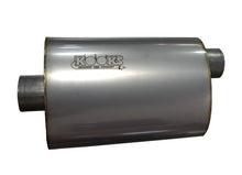 Load image into Gallery viewer, Kooks 2.5in. Oval Center/Offset Muffler 12in. Long Body Stainless Steel - MUF-009