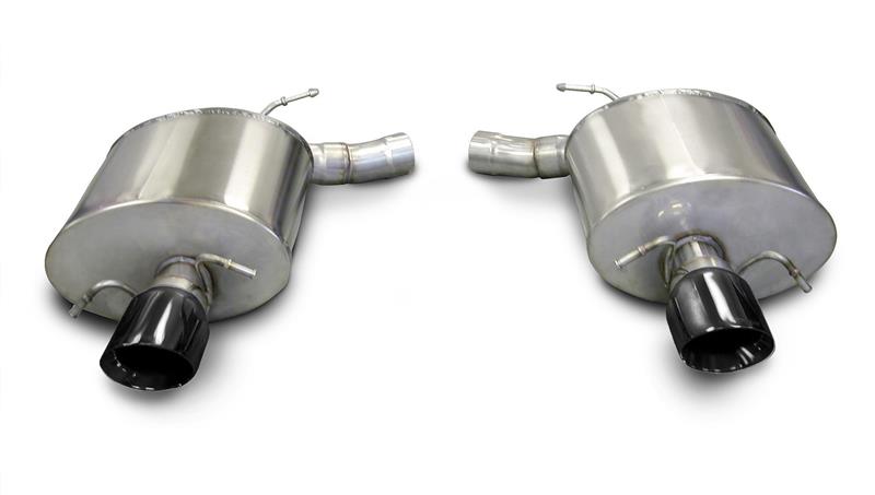 Corsa 2009-2014 Cadillac CTS Sedan V 6.2L V8 Black Sport Axle-Back Exhaust - 14941BLK