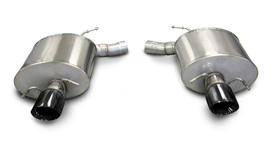 Corsa 2009-2014 Cadillac CTS Sedan V 6.2L V8 Black Sport Axle-Back Exhaust - 14941BLK