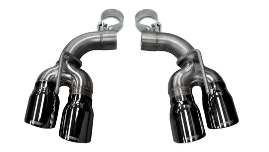 Corsa 2017-24 Chevy Camaro ZL1 2.75in Inlet / 4.0in Outlet Black PVD Tip Kit (For Corsa ExhaustOnly) - 14774BLK