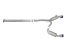 Load image into Gallery viewer, aFe Takeda 3in. to 2.5in. 304 SS C/B Exhaust 08-15 Mitsubishi EVO I4-2.0L (t) - Blue Flamed Tips - 49-36701-L