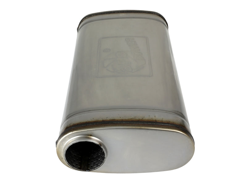 aFe MACH Force XP 304 Stainless Steel Muffler 2.5in Center/Offset 18in L x 9in W x 4in H - 49M30019