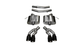 Corsa 2016-2019 Cadillac CTS V 6.2L V8 2.75in Black Sport Axle-Back Exhaust - 14357BLK