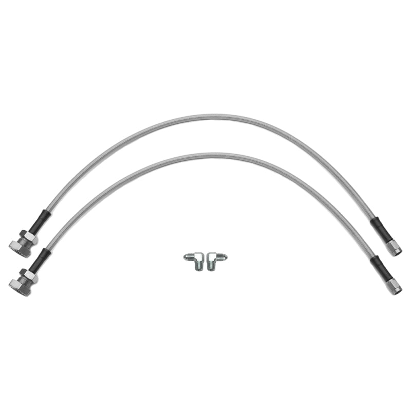 Wilwood flexline kit 24IN 3/8-24 to 90 deg with 5/8-26 male thread bulkhead - 220-18356
