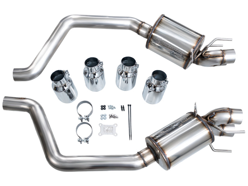 AWE Tuning C6 Chevrolet Corvette Z06/ZR1 Touring Edition Axle-Back Exhaust w/ Chrome Silver Tips - 3015-42606