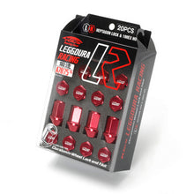 Load image into Gallery viewer, Project Kics 12X1.25 Red Leggdura Racing Lug Nuts (Laser Logo) - 20 PCS - WKIZ3R