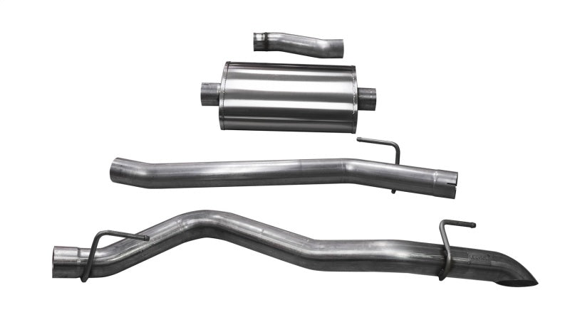Corsa 2020-2025 Jeep Gladiator JT 3.0in Cat-Back Single Side Exit w/ Turn Down Tip - 21061