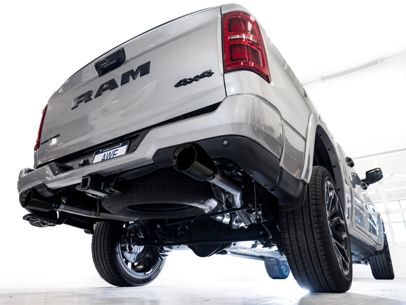 AWE Tuning 25+ RAM 1500 3.0TT 0FG Cat-Back Touring Exhaust - Diamond Black Tips - 3015-33530