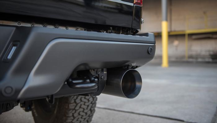 Corsa 2017-2020 Ford F-150 Raptor 3.5L Sport Cat-Back Dual Rear Exit w/ 5in Gunmetal Tip - 14397GNM