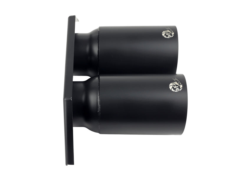 aFe Power Mach Force Xp 4in 304 SS Bolt-On Exhaust Tips Satin Black 14-19 Porsche 911 GT3 3.8L/4.0L - 49C36435-B