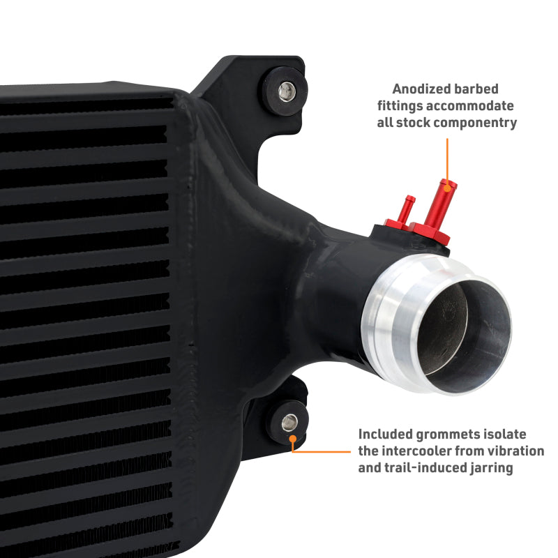 Mishimoto 24+ Tacoma Performance Intercooler Kit - BK Cooler - RD Pipes - MMINT-TAC-24KBKRD