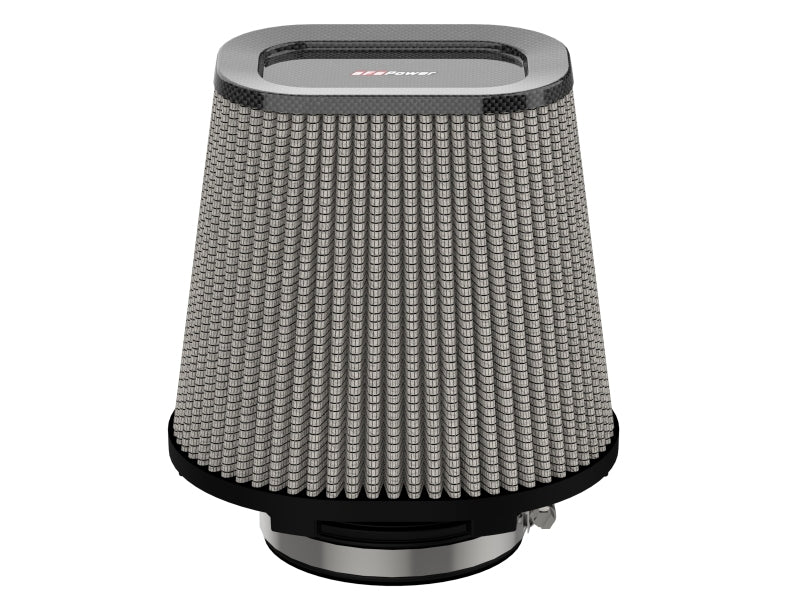 aFe Track Series Intake Pro DRY S Air Filter 4IN F x (7-3/4 x 6-1/2)IN B x (5-3/4 x 3-3/4)IN T x 7IN - 27-90203D