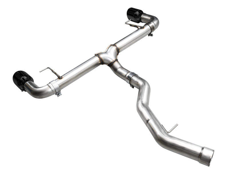 AWE Tuning 19-23 BMW 330i / 21-23 BMW 430i Base G2X Track Edition Axle-Back Exhaust - Diamond Black - 3020-33429