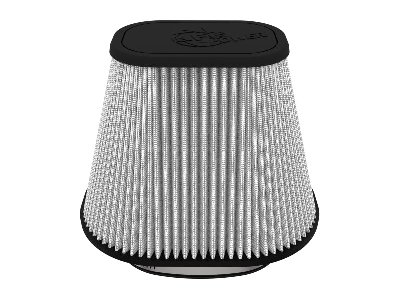 aFe Track Series Intake Pro DRY S Air Filter (6-1/8x4-1/8)IN F x(9-1/4x7-1/4)IN B x(6x4)IN Tx7-1/8IN - 21-90120