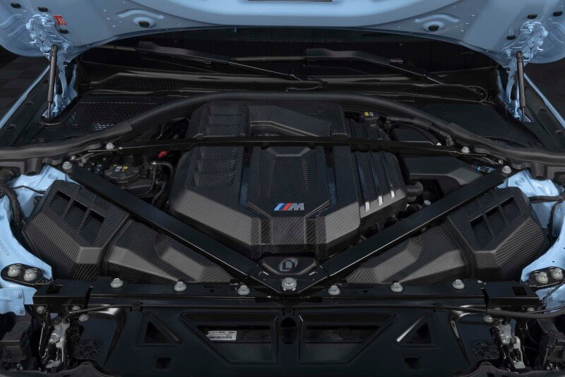 Dinan 21-27 BMW M2/M3/M4 (G80/G82/G87) Matte Carbon Fiber Engine Cover w/Gloss Accents - D590-0005-B