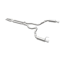 Load image into Gallery viewer, MagnaFlow Cat Back, SS, 3in, Competition, Dual Split Polished 4.5in Tips 2015 Ford Mustang GT V8 5.0 - 19101
