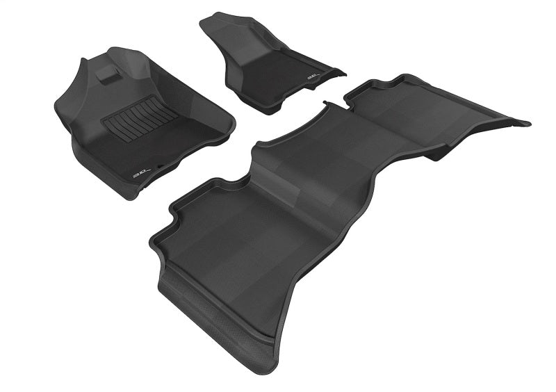 3D MAXpider 09-12 Dodge Ram 1500 Crew Cab / 2500 / 3500 Crew Cab Kagu Black Full Set (1 EYELET) - L1DG01701509
