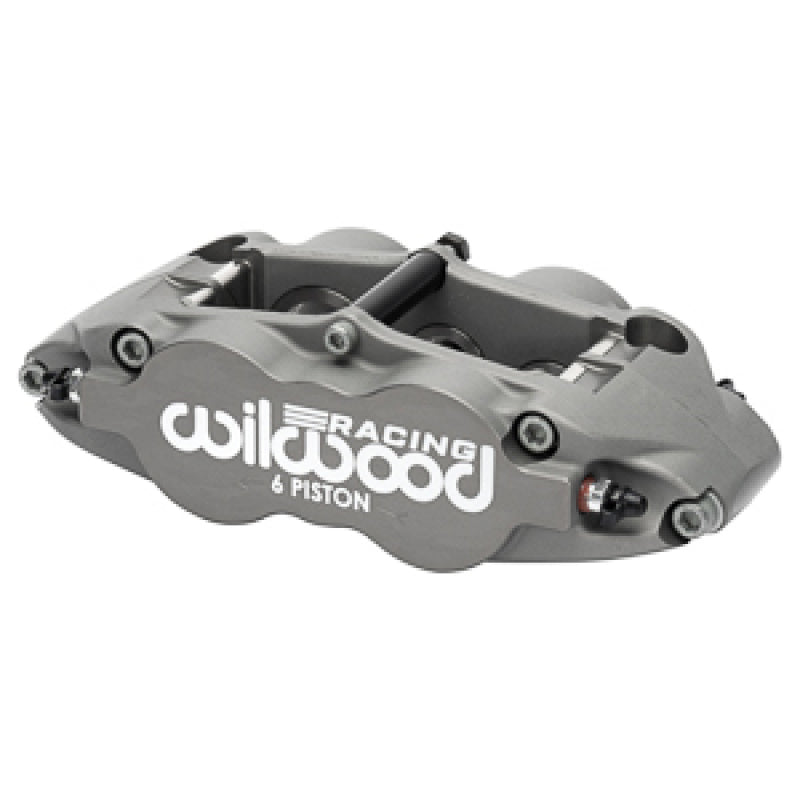 Wilwood Caliper Forged Narrow Superlite 6R L/H 1.62in/1.12in/1.12in Pistons .38in Rotor - Anodized - 120-17508