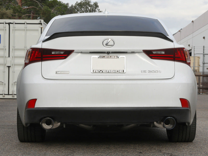 aFe POWER Takeda 16-17 Lexus IS200t L4-2.0L (t) 2.5in-3in 304 SS CB Exhaust w/ Blue Tip - 49-36059-L