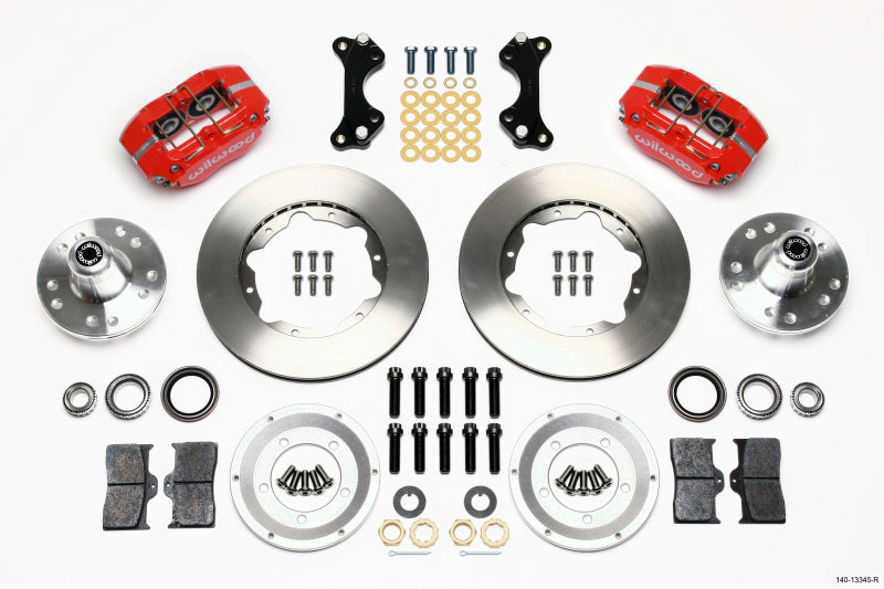 Wilwood Dynapro Dust-Boot Front Kit 11.00in Red WWE ProSpindle - 140-13345-R