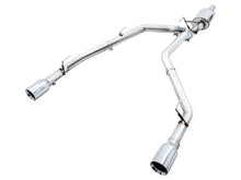 Load image into Gallery viewer, AWE Tuning 09-18 RAM 1500 5.7L (w/o Cutout) 0FG Dual Rear Exit Cat-Back Exhaust - Chrome Silver Tips - 3015-32101