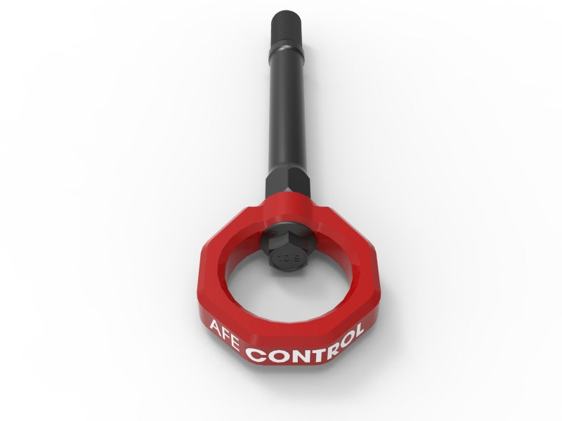 aFe CONTROL Front Tow Hook Red - 450-401014-R