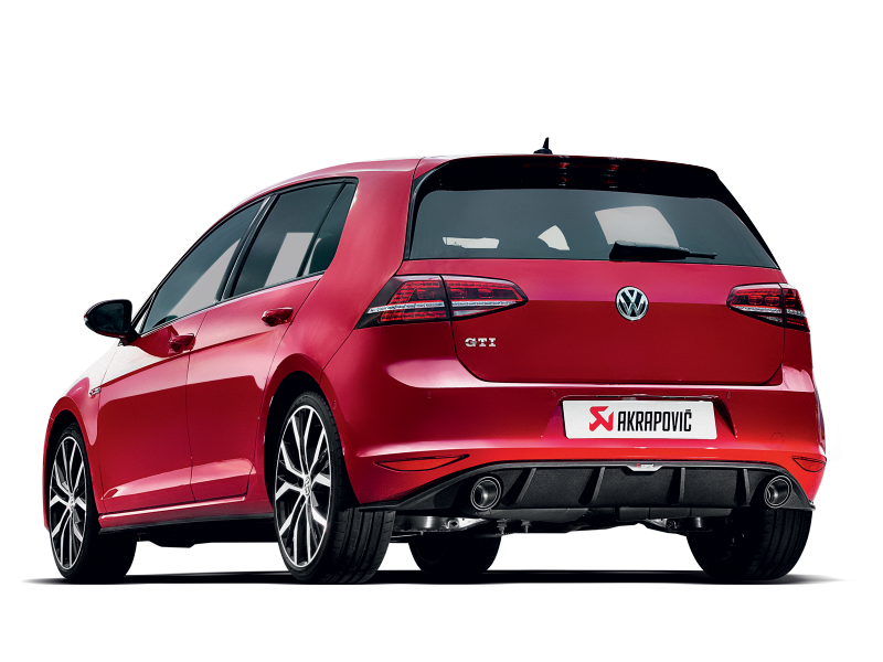 Akrapovic 13-17 Volkswagen Golf GTI (VII) Slip-On Line (Titanium) w/ Carbon Tips - MTP-VW/T/1H