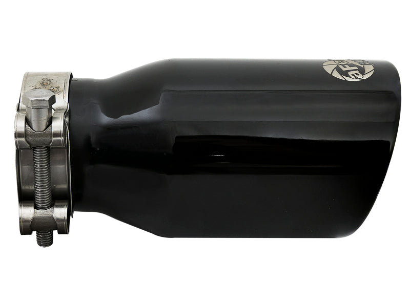 aFe MACH Force-Xp Universal 409 SS Single-Wall Clamp-On Exhaust Tip - Black - 49T25354-B07