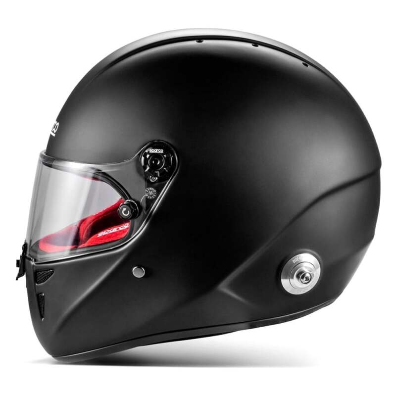 SPARCO Stealth RF Helmet - Large - Matte Black/Red - BRH0007B0K1200L