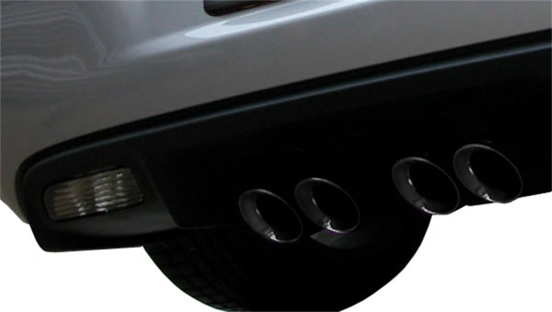 Corsa 2009-2013 Chevrolet Corvette C6 6.2L V8 Black Sport Axle-Back Exhaust - 14108BLK
