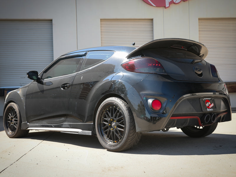 aFe Takeda 13-17 Hyundai Veloster L4-1.6L 2-1/2in 304 SS Axle-Back Exhaust w/ Black Tips - 49-37019-B