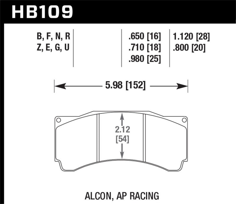Hawk HPS Street Brake Pads - HB109F.710