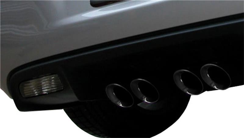 Corsa 2009-2013 Chevrolet Corvette C6 6.2L V8 Black Sport Axle-Back Exhaust - 14108BLK