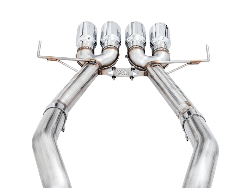AWE Tuning 14-19 Chevy Corvette C7 Z06/ZR1 (w/AFM) Track Edition Axle-Back Exhaust w/Chrome Tips - 3020-42073