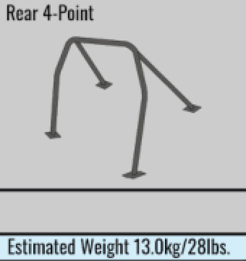 Cusco Safety 21 2-Passenger 4-Point BLK Roll Cage Subaru WRX GDA 01-07 (S/O/No Cancel) - 666 270 C20