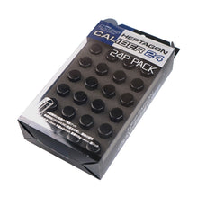 Load image into Gallery viewer, Project Kics 12X1.50 Caliber 24 6H Lug Nut Set (24 pcs) - Black - KHPC01K24
