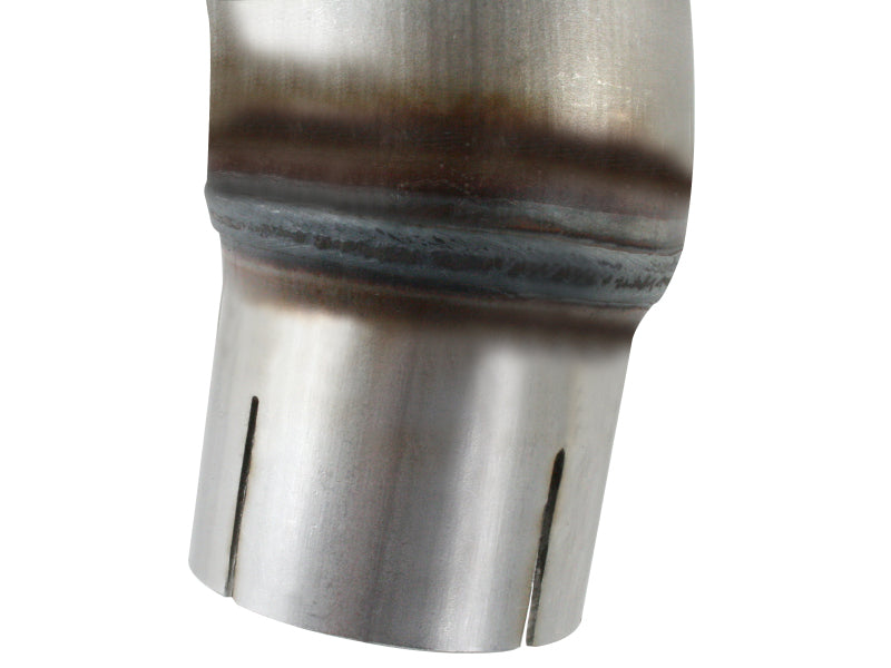 aFe Twisted Steel Delete Down-Pipe and Y-Pipe 2 to 2-1/2in Alum Steel Exhaust 12-16 Jeep Wrangler - 48-06210