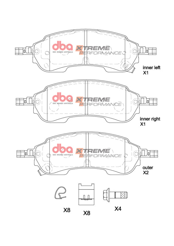 DBA 2022+ Ford Ranger Rear Xtreme Performance Brake Pads - DB2388XP