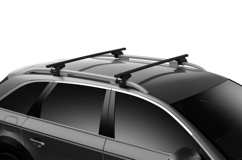 Thule SquareBar 150 Load Bars for Evo Roof Rack System (2 Pack / 60in.) - Black - 712500