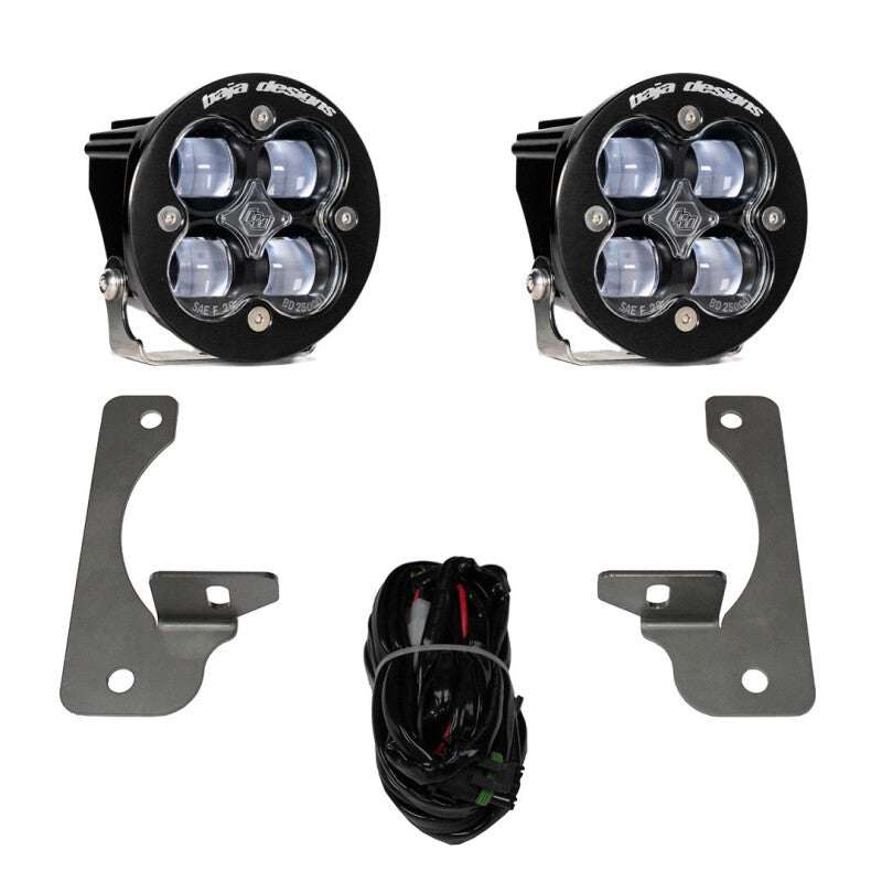 Baja Designs 07-09 Wrangler JK w/Premium Bumper Squadron R SAE Fog Pocket Kit - Clear - 448144