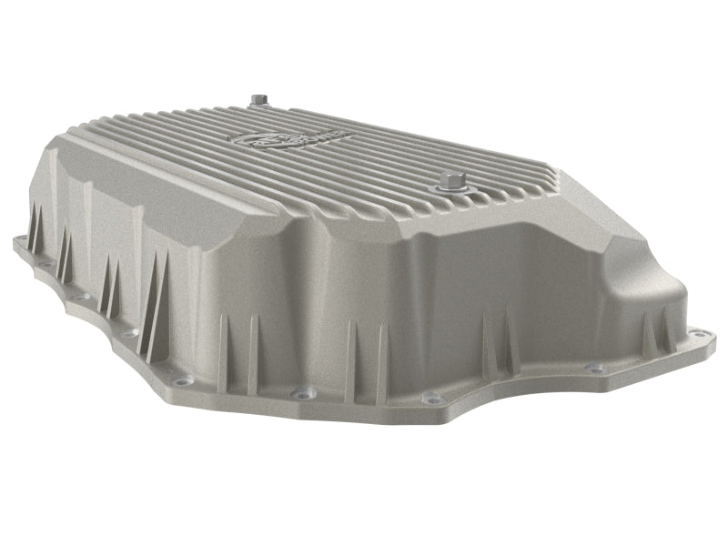 aFe GM Diesel Trucks 20-25 V8-6.6L L5P POWER Street Series Transmission Pan Raw w/ Machined Fins - 46-71380A