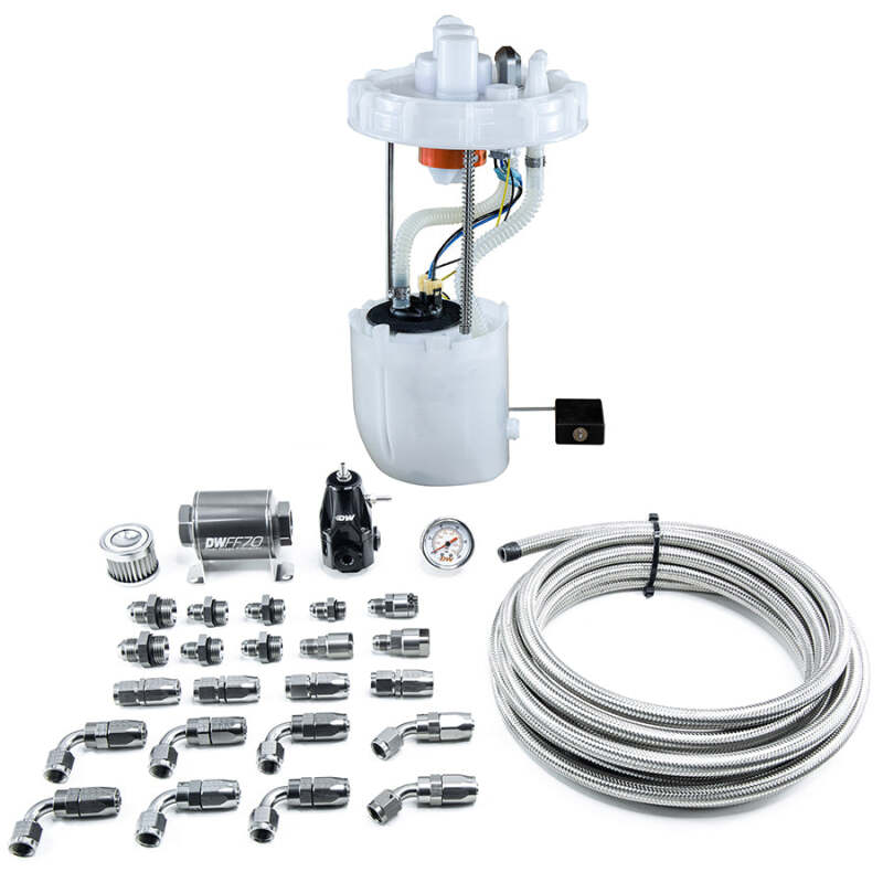 DeatschWerks 12-15 Honda Civic Si/13-15 Acura ILX DW400 Pump Module & Return Kit w/CPE Fuel Lines - 9-401-607-7042